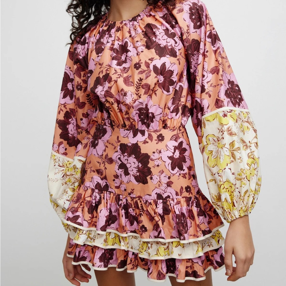 Significant Other Long Sleeve Mini Dress with Open Back - Picture 8 of 8
